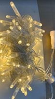 led string light 1.Voltage:220v 2.Matrial:2.0pvc+ led 3.Size:10m 100led 4.Waterproof rate:IP65 5.Not include power cord (warm white)