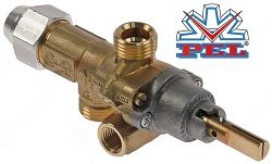 Gas tap PEL type 21S gas inlet M16x1.5 (tube ø 10mm)