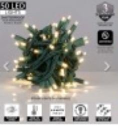 ##207##Led String Light Voltage :230V Matirial : 2.2 pvc green wire +F5 Size :5m 50 led Waterproof rate : IP65 (Warm White)