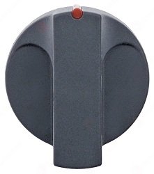 Knob zero mark ø 69mm shaft ø 6×4.6mm shaft flat upper grey