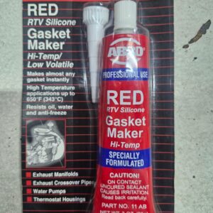 High Temp Red RTV Silicon Gasket Maker (85g) ABRD  Made in USA