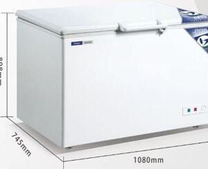 Counter deep freezer Size:1530*650*890mm Voltage/Power:220V,50Hz/800W Capacity:320L Temp range:-15~-60℃ Material: SUS304 Stainless Steel European Union (EU) health, safety, and environmental protection standards