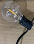 led festoon light 1.Voltage:220v 2.Matrial:pvc+G40 3.Size:7.6m 25led 4.Waterproof rate:IP44 5.include power cord warm white