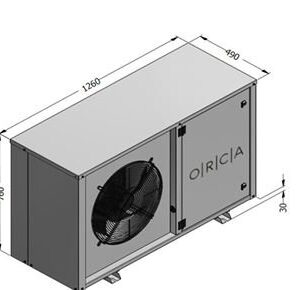 ORCA OFST 360-HZ Condenser TAG 2516 Z Tecumseh,Hermetic,380 V / 3 / 50 Hz Evaporator ORE 30.32.6 Eliwell EWRC500NT controller included.