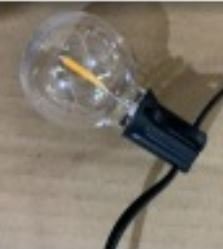 ##20Led Festoon light Voltage : 220v Matrial : pvc+G40 Size 7.6m 25led Waterproof rate: IP44 include power cord ( Warem white)