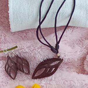 Coconut Shell Chain & Earring : 100#13