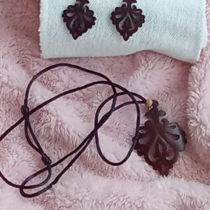 Coconut Shell Chain & Earring : 100#17