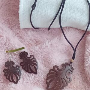 Coconut Shell Chain & Earring : 100#16