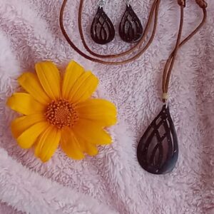 Coconut Shell Chain & Earring : 100#15