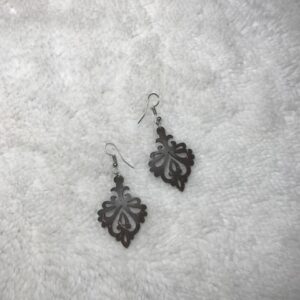 004 Coconut Cells Earrings (Hand Made)