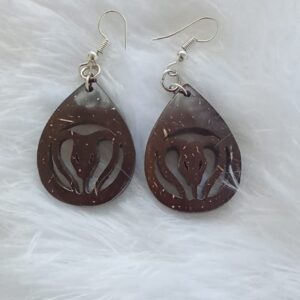 Coconut Shell Earring : 00125##
