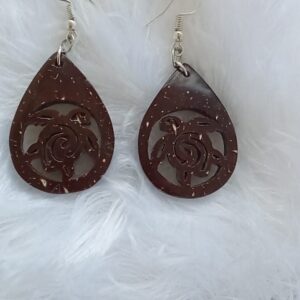 Coconut Shell Earring : 00124##