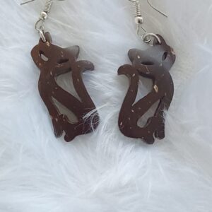 Coconut Shell Earring : 00126##
