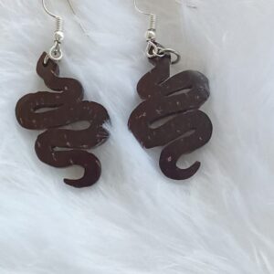 Coconut Shell Earring : 00128##