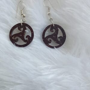 Coconut Shell Earring : 00127##