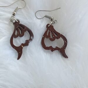 Coconut Shell Earring : 00129##