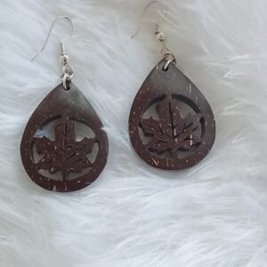 Coconut Shell Earring : 00130##