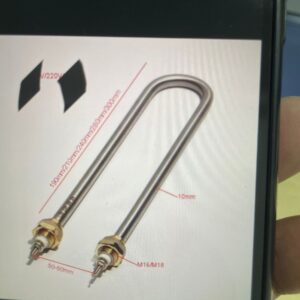 Heater Element 220V 2000watts L254*W55*M16mm Tube Size 10mm