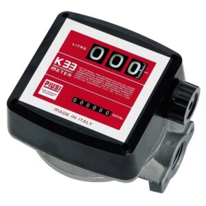 Piusi K33 Mechanical diesel meter 3 digit resettable total 20-120L/min Accuracy ±1%
