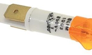 A08003 Orange pilot lamp Ø 10 mm 240V – self-locking