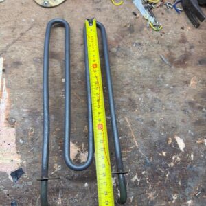 Heater element Tube diameter 8mm, single side length 295mm, width 98mm, material SS304, 230V 1100W,