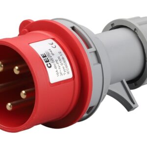 015N PLUG 16A 3P+N+E 6h 400V IP44 RED