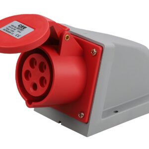 115N SURFACE – TYPE sOCKET 16a 3P+N+E 6h 400V IP44 RED