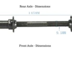 Rear Axel Shaft 145mm L, 9.5mm Dia